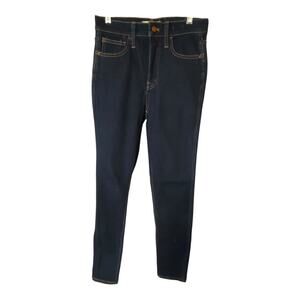 Madewell Women's Size 26 Tall Roadtripper Jeggings Dark Wash Stretchy Denim